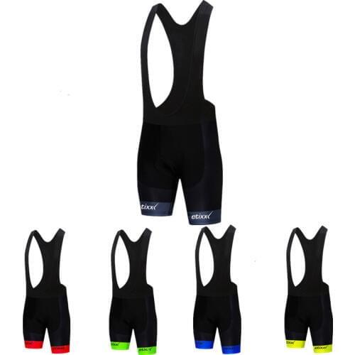 ETIXXL 2019 Pro Team Cycling Bib Shorts Men Shockproof 9D Gel Padded MTB Bike Bib Shorts Tight Bicycle Pants bretelle ciclismo