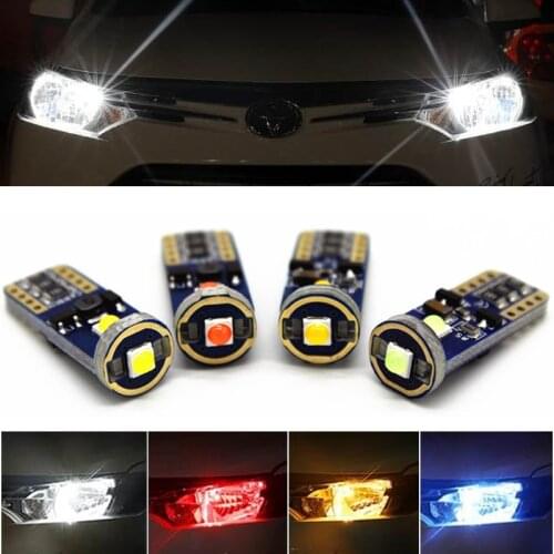 10PCS T10 W5W 194 168 Spot Chip CANBUS NO ERROR Car LED Clearance Reading Light Auto Door Lamp Bulb 3030 3SMS DC12V