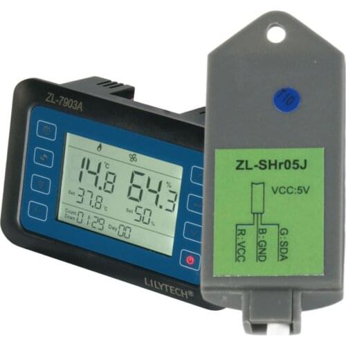 100~240V ZL-7903A Temperatur Humidity Controller Incubator Incubator Controller Relay Control 3 Kind Temperature Control Mode