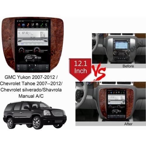 12.1 inch autoradio GPS navigation for chevrolet-tahoe 2007-2012/for GMC-YUkon 2007-2012/for chevrolet-silverado DVD player