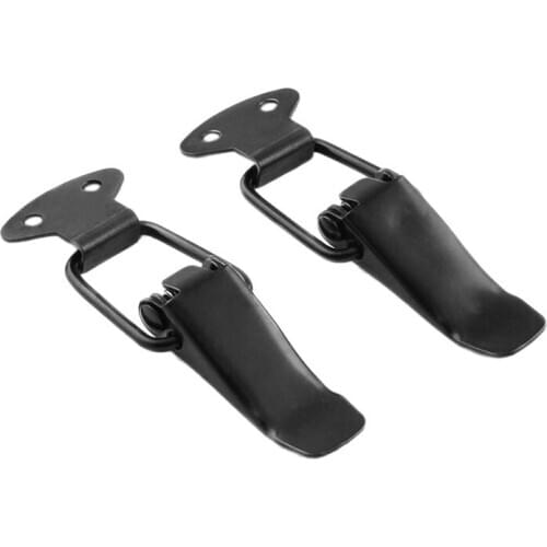 2Pcs Universal Black Car Bumpers Trunk Fender Hatch Lids Release Fasteners Kit Hood Pin Lock Clasp Clip Kit for Car Vehicle 80x2