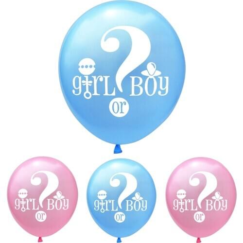 20pcs 12inch Pink Blue Boy or Girl Round Latex Balloon Baby Shower Gender Reveal Birthday Party Home Garden Decor Ballons