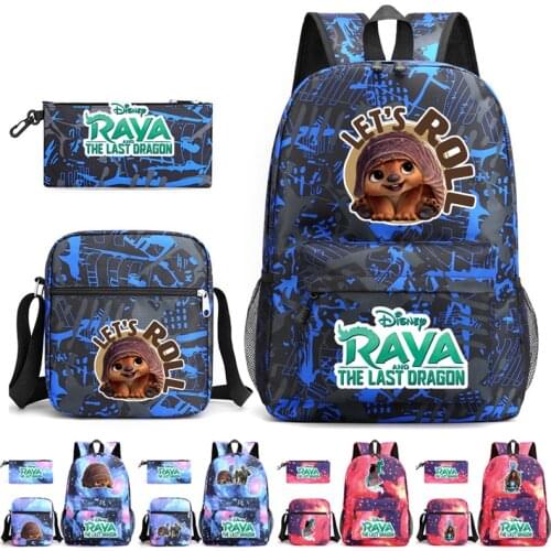 3Pcs/set Teenagers Student Backpack Unisex Travel Laptop Backpack Rucksack for Boys and Girls School Bag Canvas Shoulder Bag