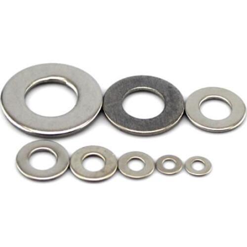 40pcs/lot Inner diameter M2 M2.5 M3 M4 M5 M6 M8 M10 Stainless Steel Metal Gasket Round Washer Meson Plain Washers