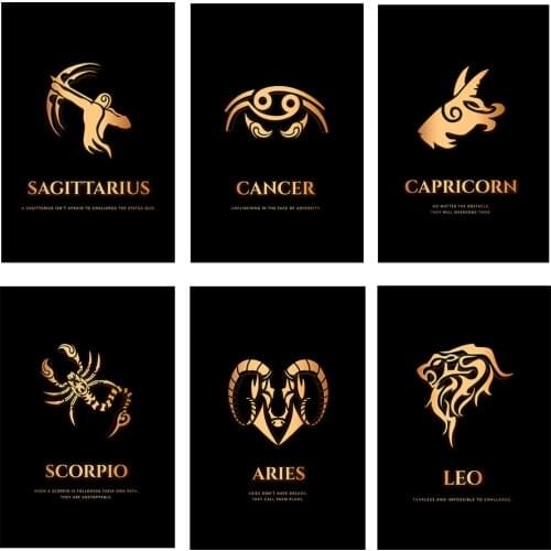 Abstract Gold Constellations Canvas Art Oil Painting Wall Art Posters Prints Wall Pictures for Living Room Home Wall Cuadros