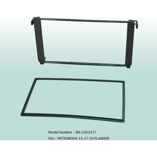 Car Fascias Double Din Audio Panel Frame Dash Kit For Mitsubishi Outlander 2013 2014 2015