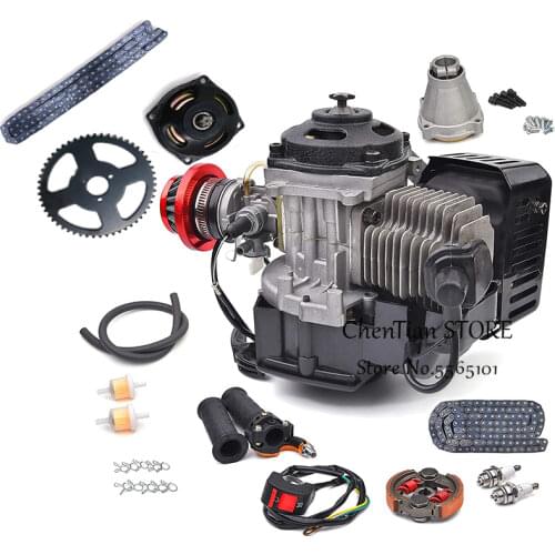 47cc 49cc T8F chain 84 Links and 54T teeth 54mm Chain plate sprocket for mini moto atv quad 2 stroke engine parts accessories