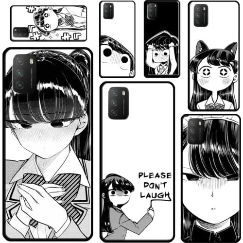 Funny Manga Chibi Komi Shouko Komi-san For POCO X3 Pro M3 F1 F2 F3 Phone Case For Xiaomi Mi 11 Lite 9 10 A3 Mi 11 Ultra 10T Pro