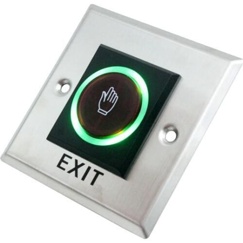 Door lock Infrared Sensor Switch No Touch Contactless Door Release Exit Button with LED Indication