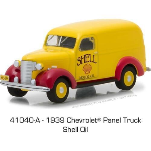 Green Light 1:64 - 1939 Chevro let Panel Truck boutique alloy car toys for children kids toys Model gift