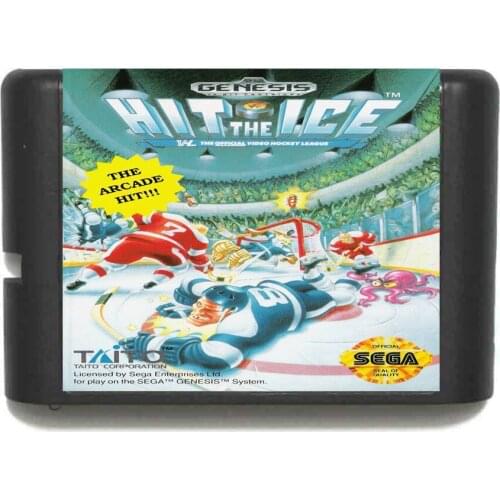Hit The Ice 16 bit MD Game Card For Sega Mega Drive For Genesis