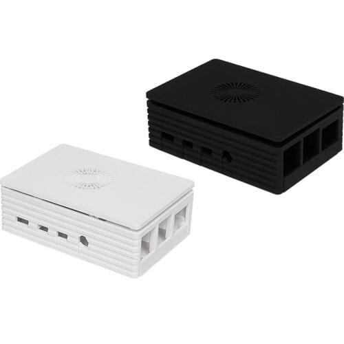 Raspberry Pi 4 ABS Case Black Shell White Enclosure Plastic Box support Cooling fan for RPI 4 Model B