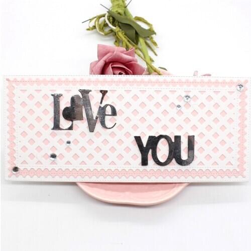 ZFPARTY Slimline Post Edge Metal Cutting Dies Scrapbook Paper Craft Decoration dies scrapbooking