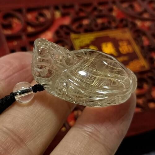 Natural high quality gold Quartz Rutilated The dragon turtle crystal point one-of-a-kind healing crystals DIY gift