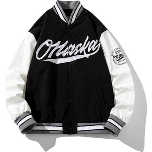 New Fashion Brand Embroidery Men And Women Spring And Autumn Couple Jackets Flight Suits Color Matching Baseball Uniforms