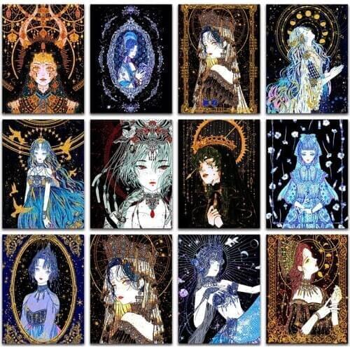 Full Square Diamond painting Colorful queen DIY Diamond mosaic lady princess Full Round Diamond embroidery Cross stitch beauty