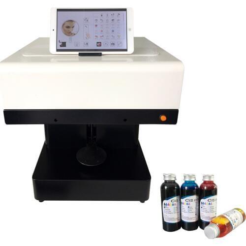 Colorsun Coffee Printer cake Printing machine edible Printer with 8 inch tablet PC USB version+4*100ml edible ink