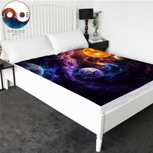 Plan of Salvation by JoJoesArt Bed Sheet Planet Earth Mattress Sheet Galaxy Nebula Fitted Sheet Universe Outer Space Bedspreads