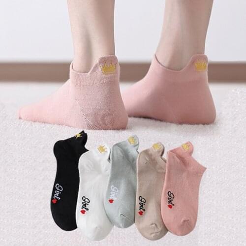 SALE! 4 Pairs New Socks Women Cotton Socks Ankle Short Cute Casual White Candy Color Summer Autumn School Girls Street Socks