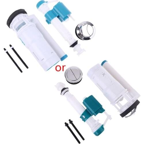 YYSD Dual Flush Fill Toilet Water Tank Connected Cistern Inlet Drain Valve Bathroom Facilities Repair Accessories