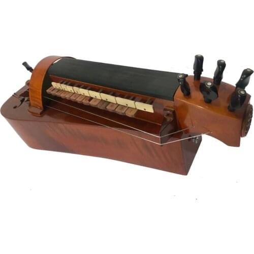 Hand Made maple wood 6 strings 24 keys beautiful Hurdy Gurdy