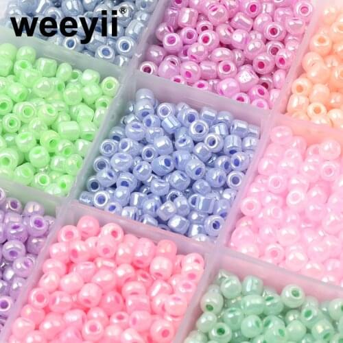 Approx.200pcs 4mm Candy Cream Color Czech Glass Beads DIY Earring Bracelet Necklace Beads For Jewelry Making Accessories