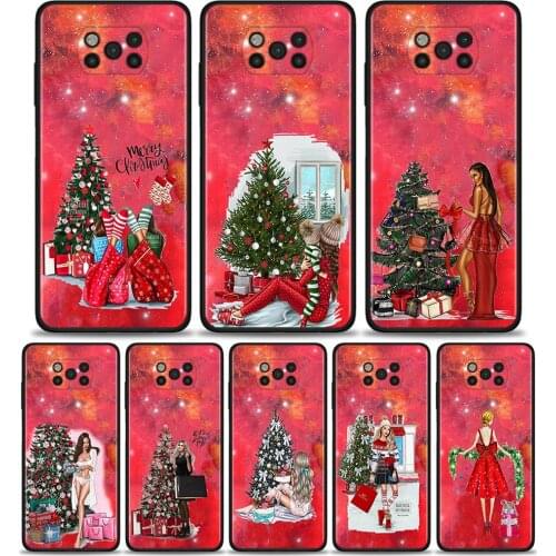 New Year Merry Christmas Silicone Phone Case for Xiaomi Mi 11 Lite 11Ultra Note 10 Pro 5G 9 9T CC9 CC9E 8 A2Lite Casing Cover