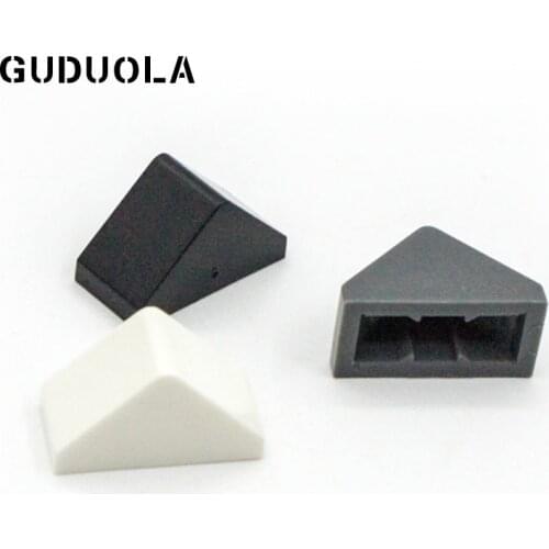 Guduola Special Bricks Slope 1 x 2 (45°) Double with Inside Stud Holder (3044) MOC Brick Building Block Toys Parts 50pcs/LOT
