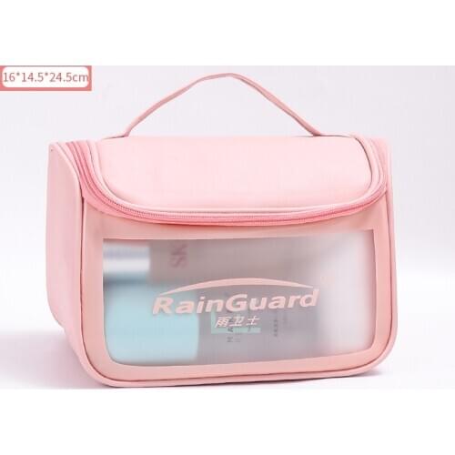Ins Style Fashion Women Handbags PVC Transparent Wash Bag for Girl Zipper Women Handbag Large Capacity Casual Female WashBag