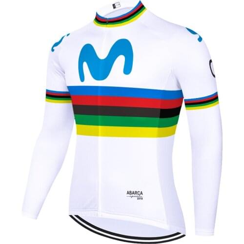 Pro Team movistar cicling jersey 2020 men long sleeve cycling jersey summer spring quick dry abbigliamento bici da corsa uomo