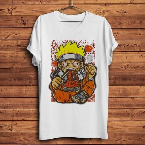 Japan anime Shinobi love Spicy ramen funny tshirt men new white short sleeve casual homme cool lamen unisex streetwear tee