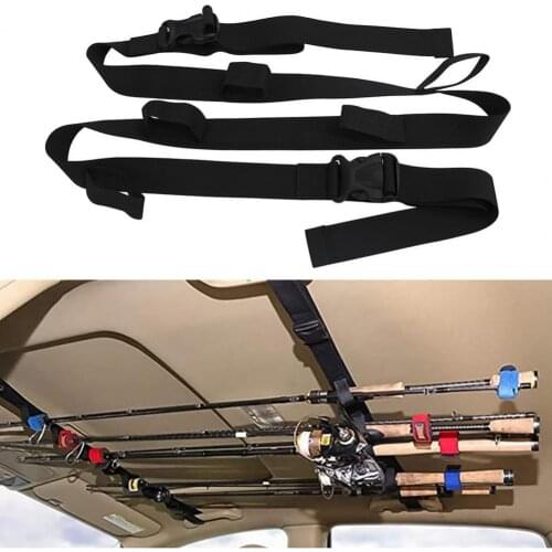 2Pcs Fishing Rod Belt Stable Fishing Pole Strap Sturdy Tear Resistant Adjustable Fishing Pole Holder Strap for Seafishing