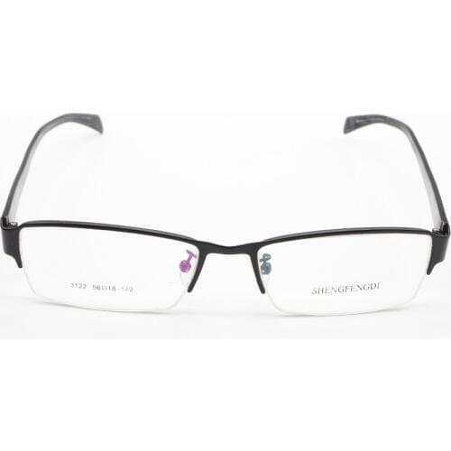 2019 Gafas 2016semi-rim Alloy Balck Business Unisex Glasses Frame Custom Made Optical Myopia And Reading Lens+1+1.5+2+2.5+3to+6