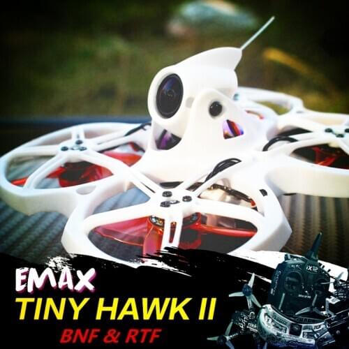 2020New Emax Tinyhawk II Indoor FPV Racing Drone with F4 16000KV Nano2 camera and LED Support 1/2S Battery 5.8G FPV Glasses