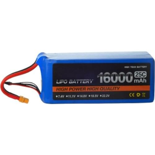 16000 mah drone battery FPV battery 14.8V 4S 25c air plane use power battery high quality lithium battery power air model