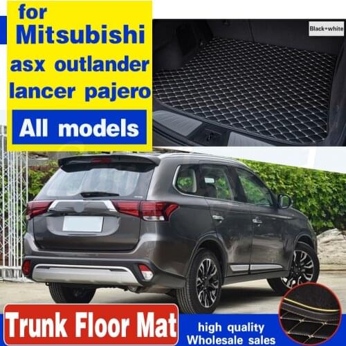 Custom car mat trunk for Mitsubishi All Models asx outlander lancer 10 pajero sport car accessories custom cargo liner