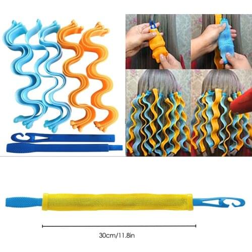 30cm DIY Magic Hair Curler Portable 12PCS Hairstyle Roller Sticks Durable Beauty Makeup Curling Rollers Hair Styling Tools