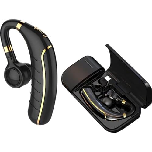 Bluetooth 5.0 Headset Ear Hook Earpiece Handsfree Headphones Mini Wireless Earphone Earbud Earpiece For iPhone xiaomi