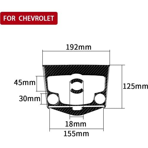 For Chevrolet Cruze 2009-2015 Car CD Panel Decorative Carbon Fiber Cover Trim Strip Interior 3D Sticker