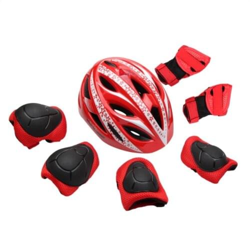 STAR Childrens Helmet Set Bicycle Balance Scooter Scooter Childrens Helmet Roller Skating Protection Set