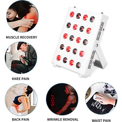 60W Red Light Physiotherapy Lamp 660nm LED Infrared Light Therapy Device Body Pain Relief Wound Recovery Health Care US Plug