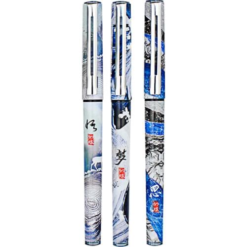 0.5mm Black Ink Gel Pens RP18 Creative Pattern For School Students Exam Office Accessories Kawaii Stationery Writing Supplies