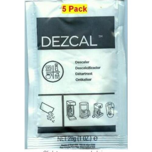 URNEX DEZCAL COFFEE MAKER & ESPRESSO DESCALER - 5 PACK