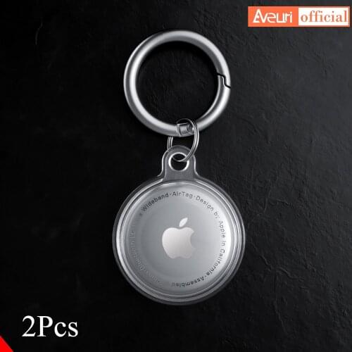 3Pcs Fully Transparent Protective Case For AirTags Shockproof Accessories TPU Silicone Protector Cover Shell For Air Tags Case