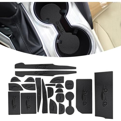 Car Door Groove Mat PU Leather Car Anti Slip Mat For Audi Q5 2009-2013 Non-Slip Covers Interior Door Mats Cup Pad 9pcs