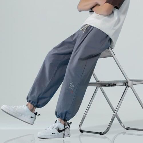 Mens Linen Pants Chinese Style Mens Pants Casual All-match Cotton Linen Pants Drawstring Leggings Lantern Pants Plus Size