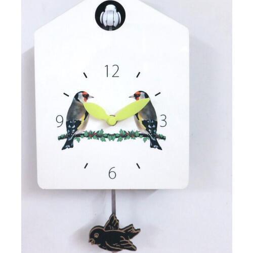 Cuckoo House Wall Clock Swinging Pendulum Wallclock Watch for Living Room Dining Room Kids Bedroom Decoration cuckoo clock