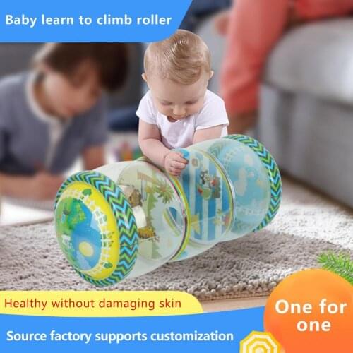 New Lnflatable Toy Infants Roller PVC Baby Toys Crawling Learning Roller With Bells Toddler Standing Early Education