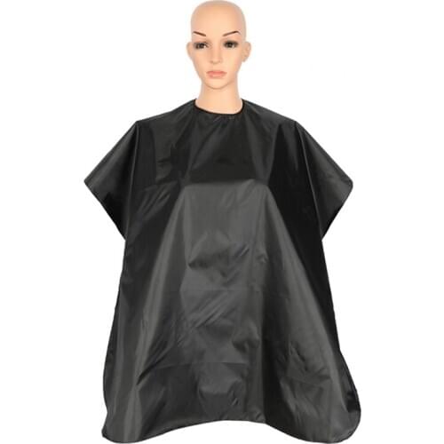 Hairdressing Adult Kids Cape Gown Unisex Hair Cutting Dyeing Apron Wrap Clothes for Salon Barber Styling Tools Black Waterproof