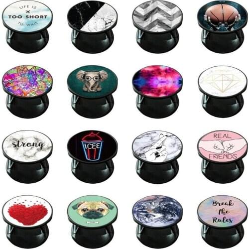 Round Phone Holder Support Flexible Finger Ring Grip Mobile Phone Stand For Smartphone and Tablets